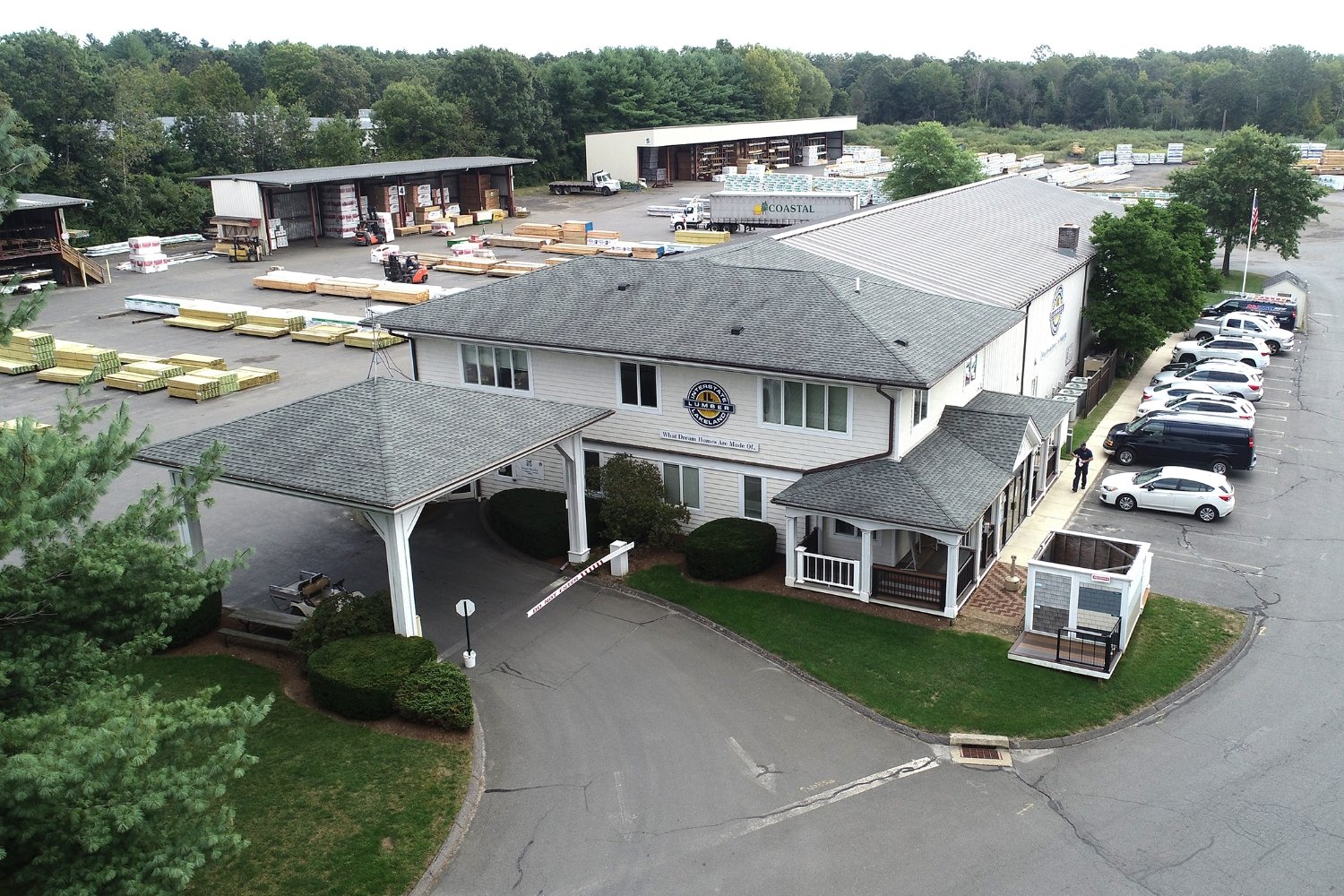 Newtown store and lumber yard exterior