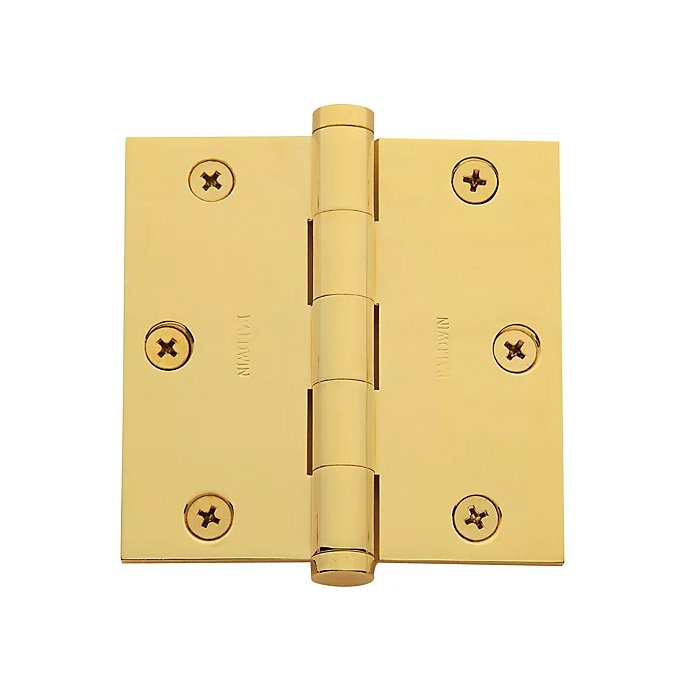 Baldwin 1035-030-I 3.5"X3.5" Sqr Hinge Us3 Polished Brass Pc