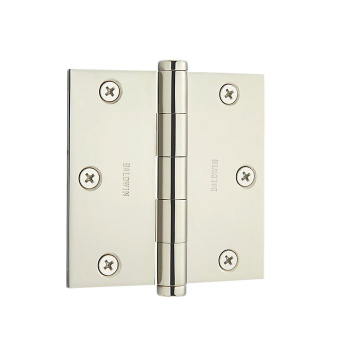 Baldwin 1035-140-I 3.5"X3.5" Sqr Hinge Us14 Polished Nickel Pc