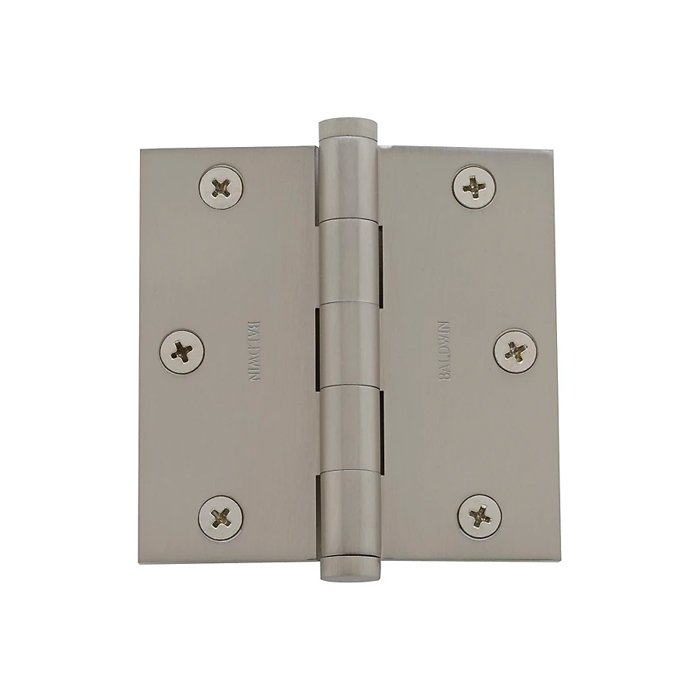 Baldwin 1035-150-I 3.5"X3.5" Sqr Hinge Us15 Satin Nickel Pc