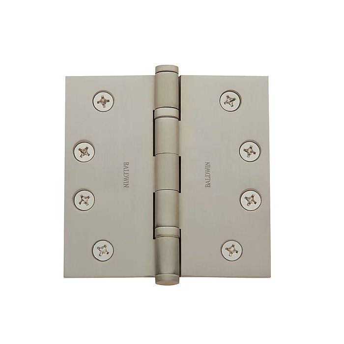 Baldwin 1040-150-I 4"X4" Sqr Satin Nickel Hinge H/P