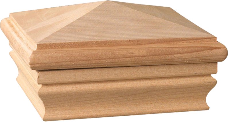 Newport 4X4 High Pyramid Cedar Cap Nc1