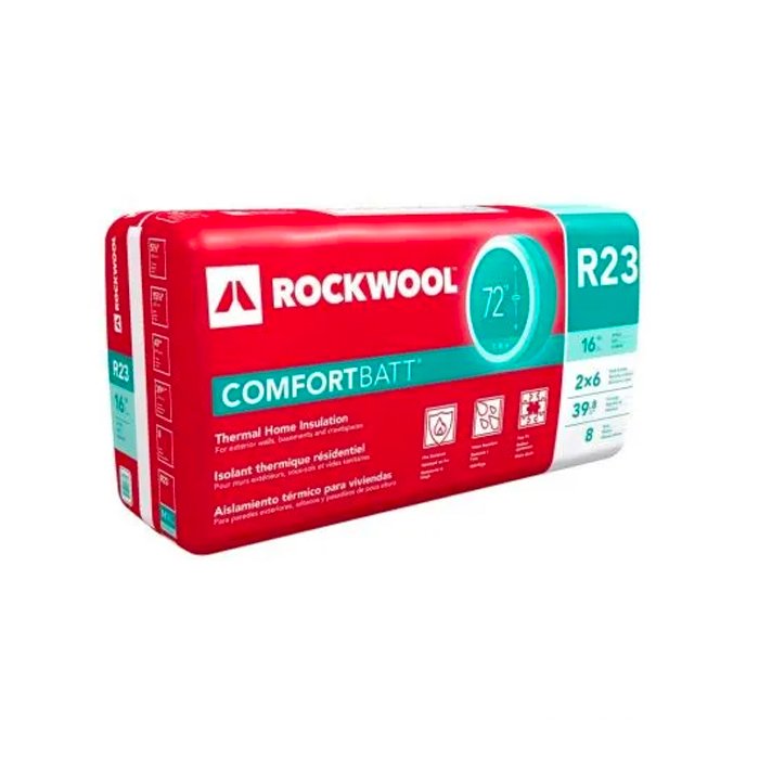 Rockwool R-23 Comfort Batt 5.5" X 15.25" X 47" (39.8 Sq/Ft)